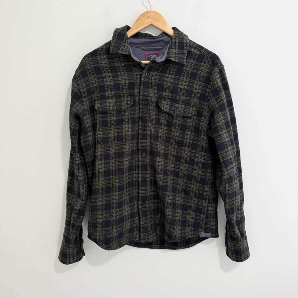 Untuckit Tiganello Plaid Shacket